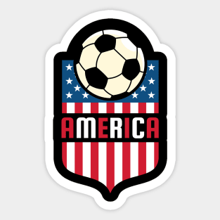 America Soccer Sticker